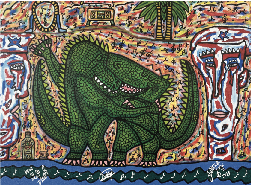 The Magic Epic Day 999.9!, acrylic paint on canvas, cm 60,9×45,7