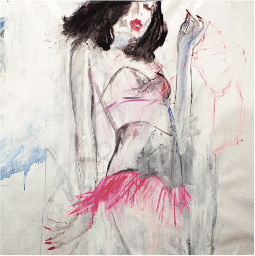 Be bold, mixed media on canvas, cm 100×100